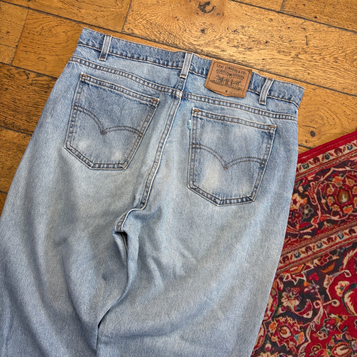 Vintage Levis Baggy Blue Denim Jeans - 36S