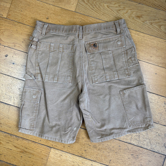 Vintage Carhartt Workwear Brown Baggy Carpenter Shorts - 32