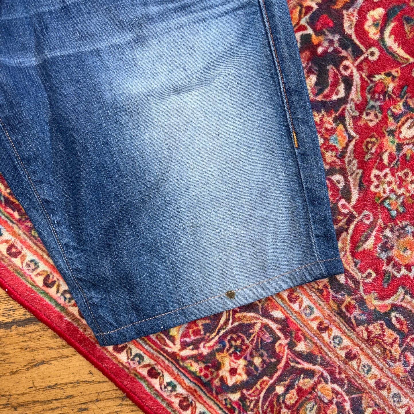 Vintage True Religion Blue baggy Embroidered Y2K Shorts Jorts - 36
