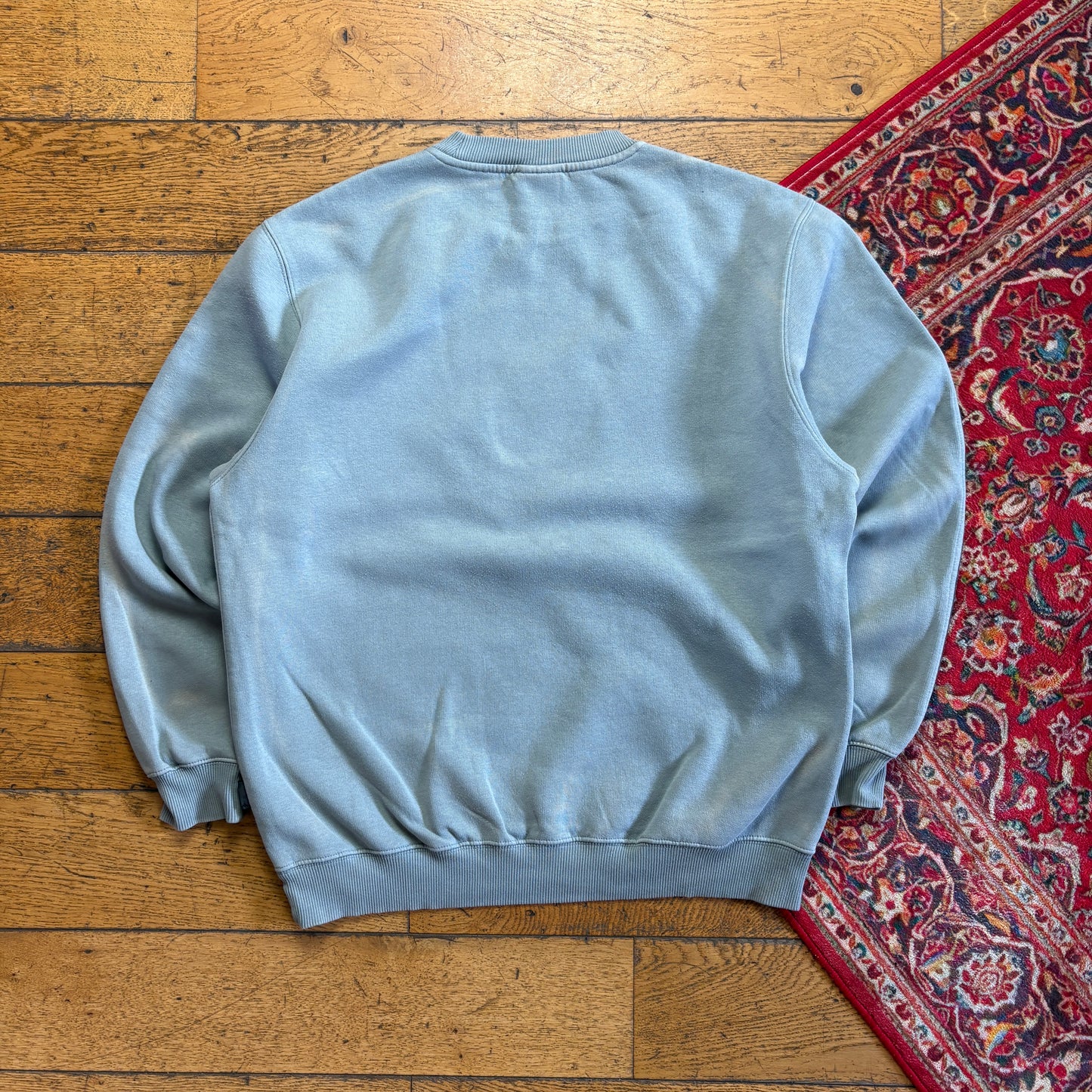 Vintage 90s Adidas Blue Embroidered Sweatshirt - XL