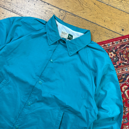 Vintage Blue Nylon Coach Harrington Jacket - XL