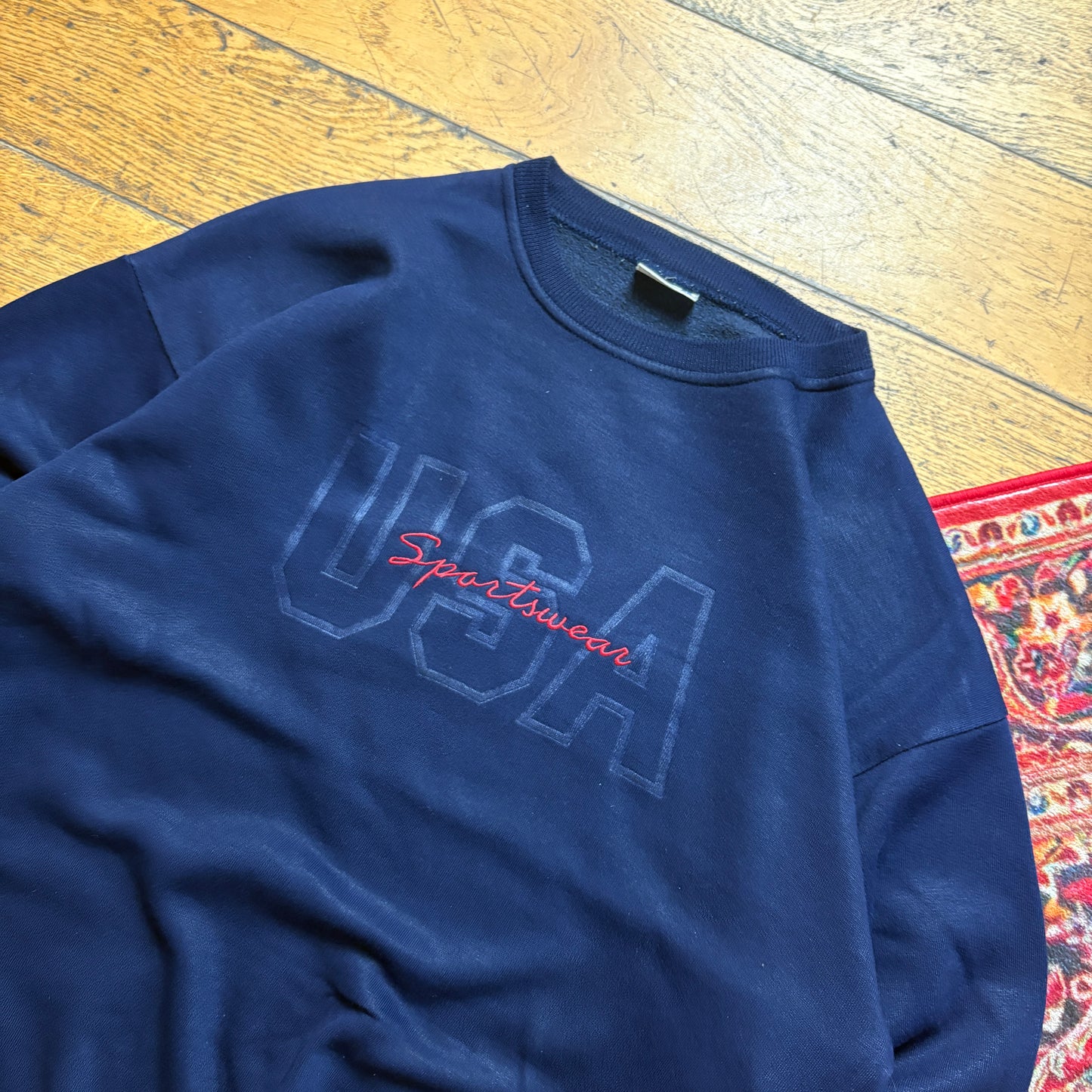 Vintage 90s USA Navy Sportswear Embroidered Sweatshirt - XL