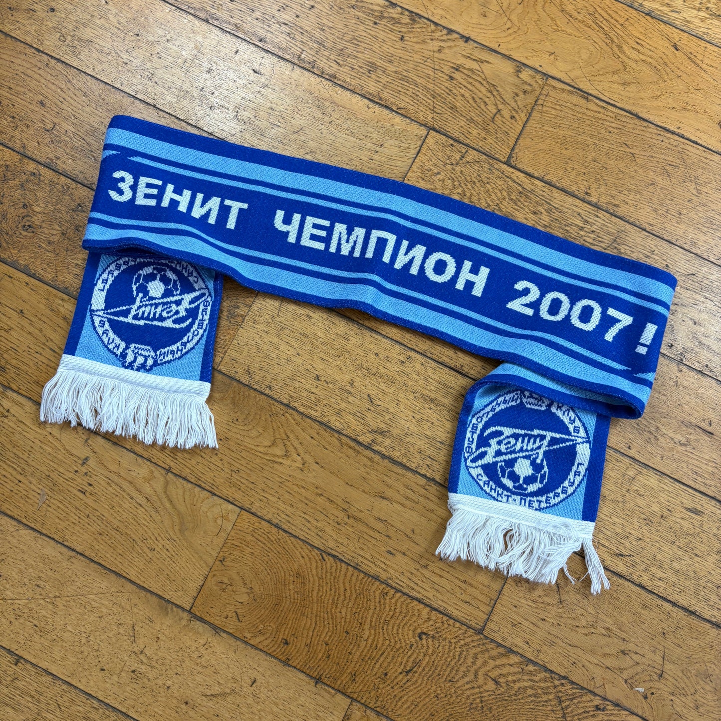 Vintage Zenit 2007 Russian Blue Football Scarf
