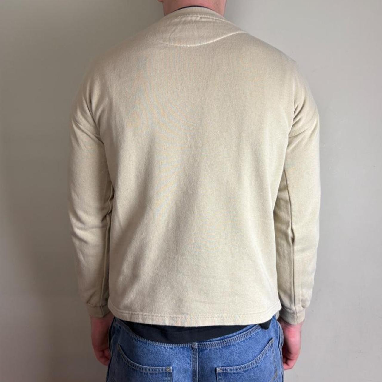 Vintage Adidas Equipment Cream Embroidered Sweatshirt - S