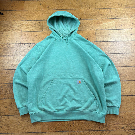 Vintage Carhartt Green Hoodie Sweatshirt - XL