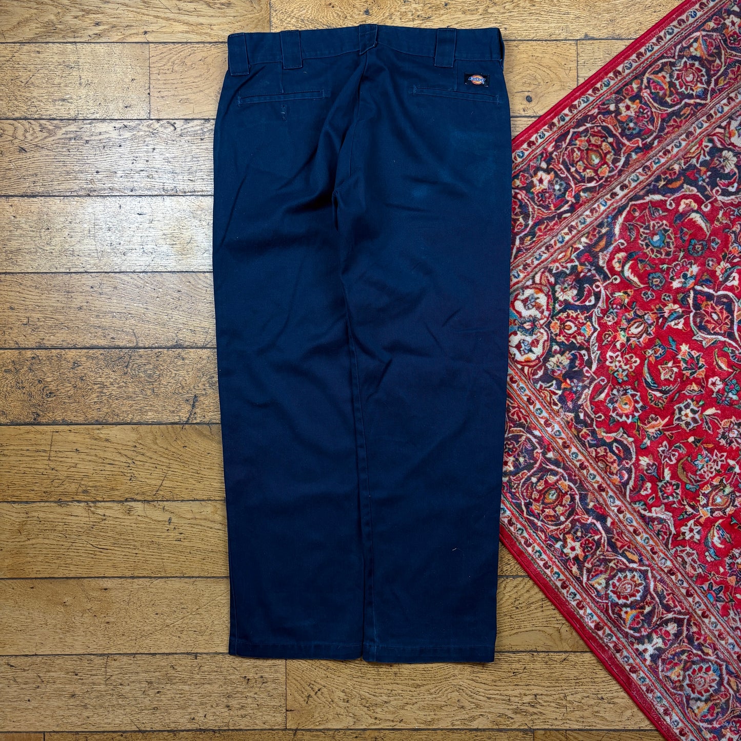 Vintage Dickies 874 Navy Skate Chino Trousers - 36