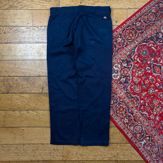 Vintage Dickies 874 Navy Skate Chino Trousers - 36