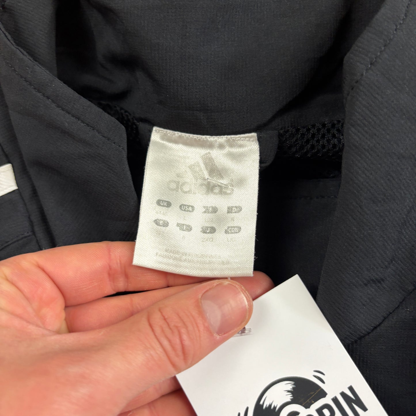 Vintage Adidas Black Tracksuit Jacket - XL