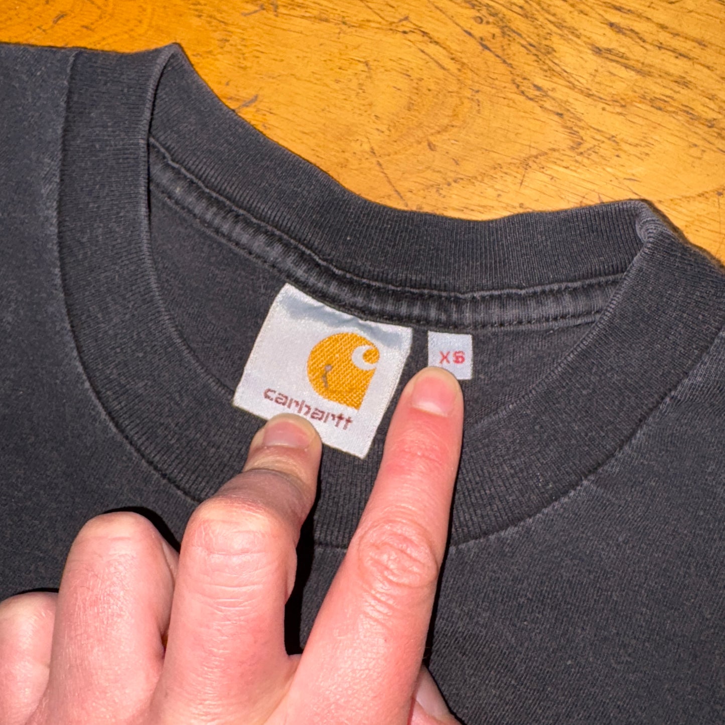 Vintage Carhartt Black Graphic T-Shirt - XS
