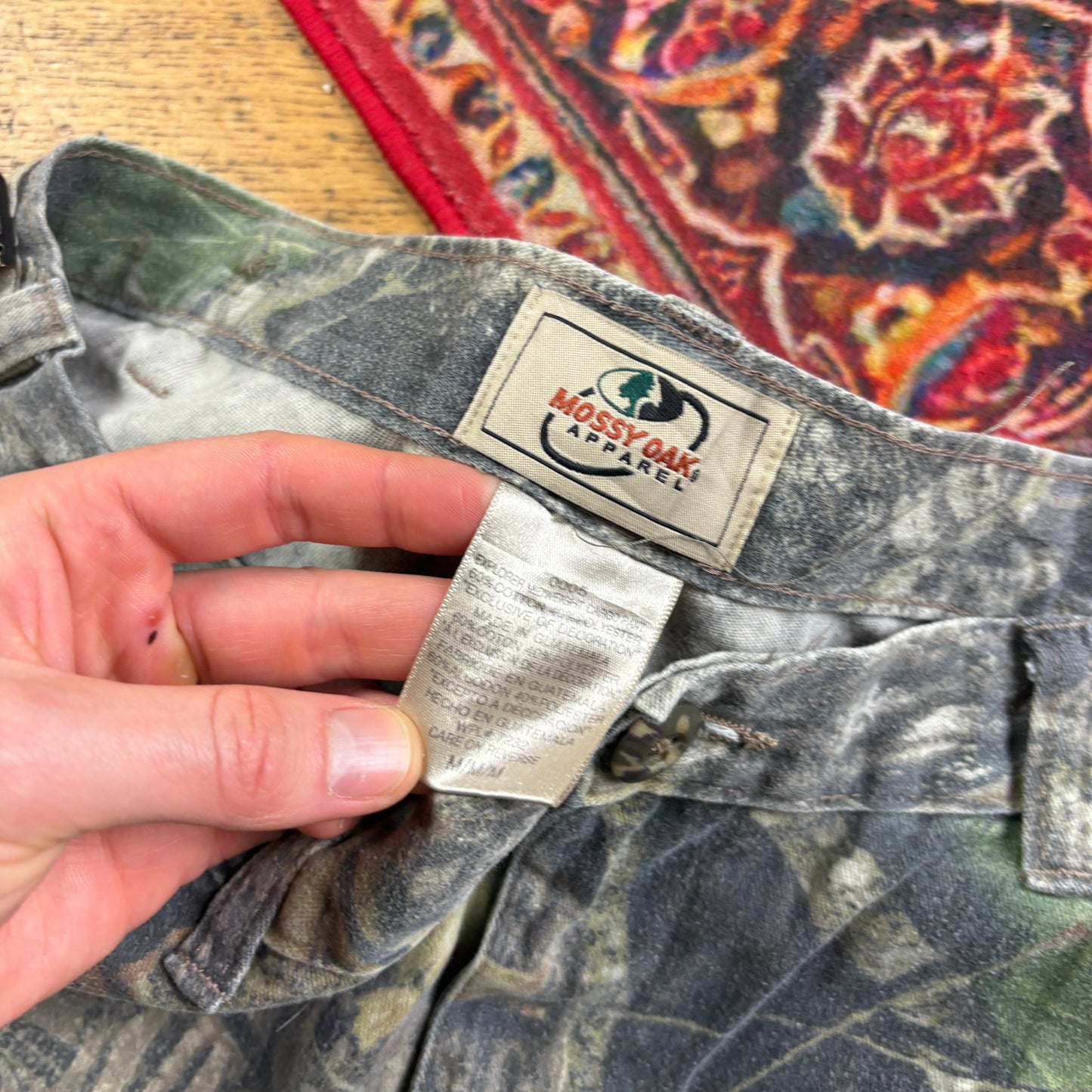 Vintage Real Tree Camo Green Hunting Workwear Trousers - 34