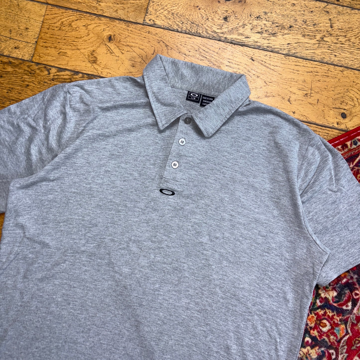 Vintage Oakley Grey Golf Polo Shirt - L