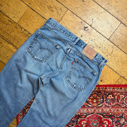 Vintage Levis 517 Slim Straight Blue Denim Jeans - 36L