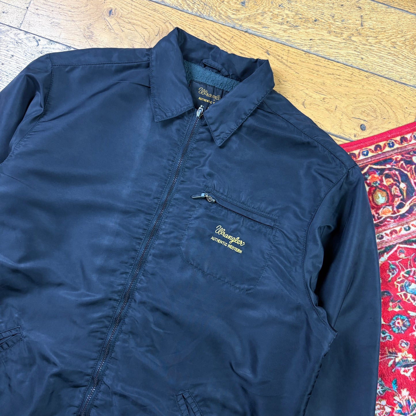 Vintage Wrangler Black Workwear Detroit Style Jacket - L