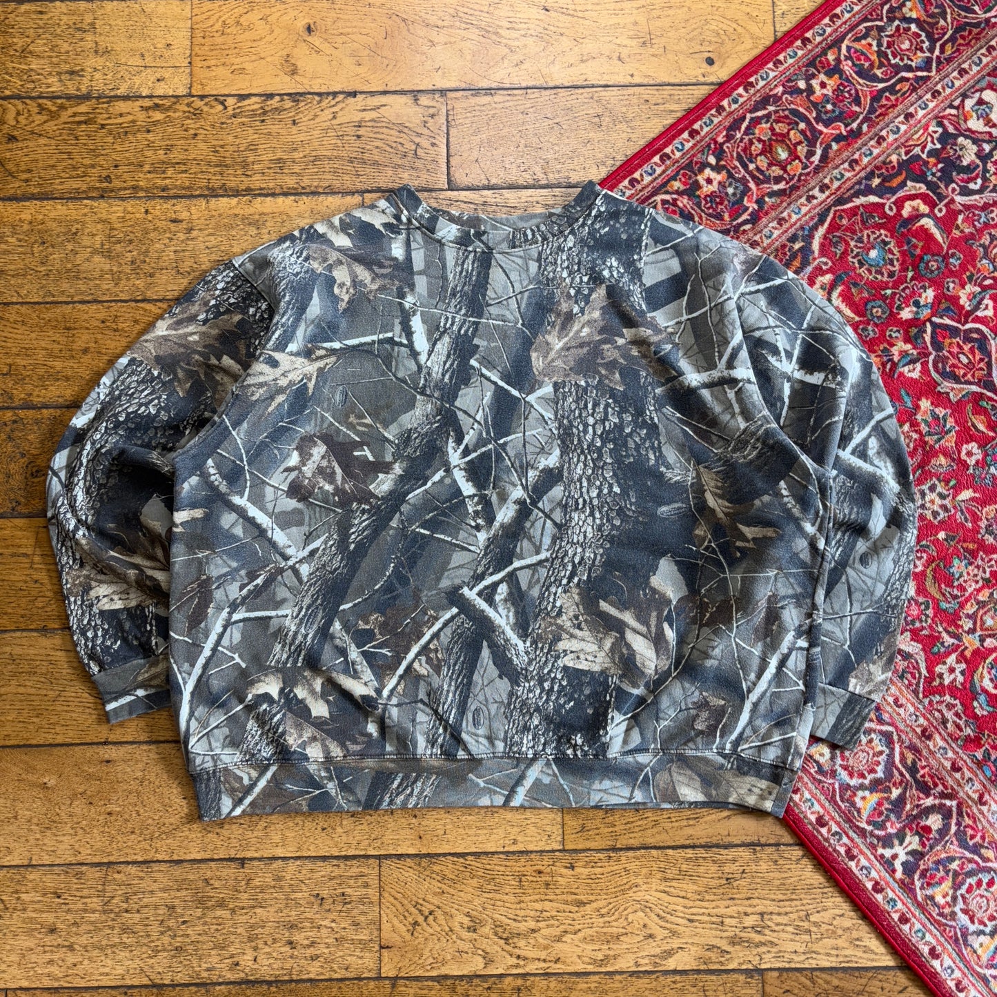 Vintage Realtree Camo Green Sweatshirt - 2XL