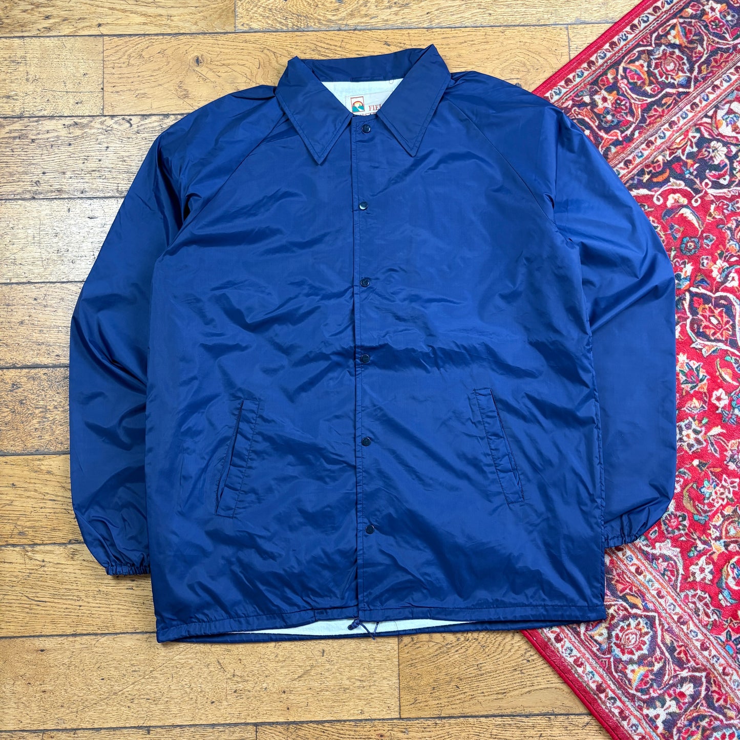 Vintage Navy Nylon Coach Harrington Jacket - L