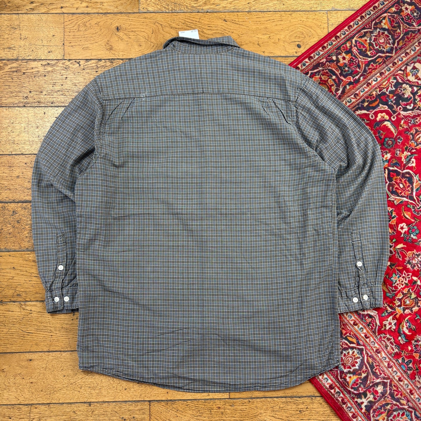 Vintage Carhartt Brown Green Check Shirt - XL