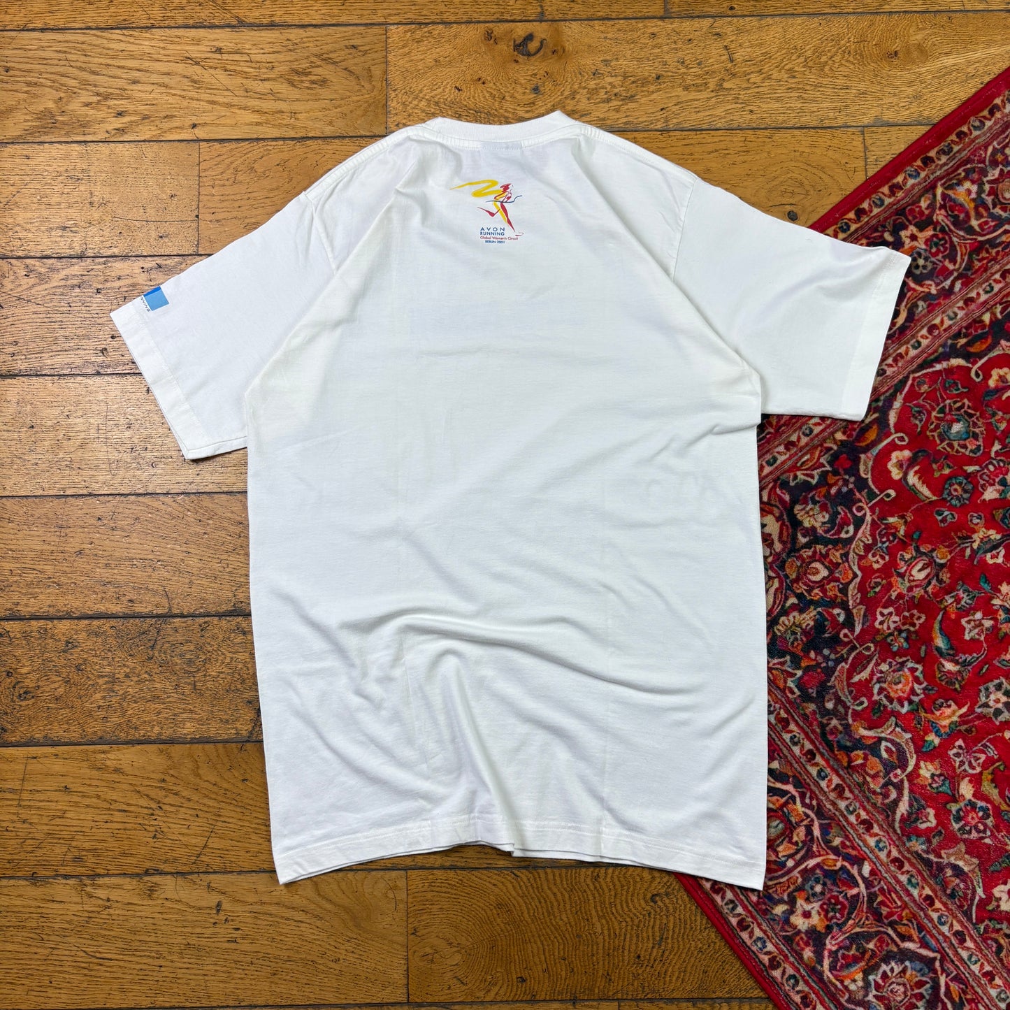 Vintage 00s Nike White Berlin Run Graphic T-Shirt - S