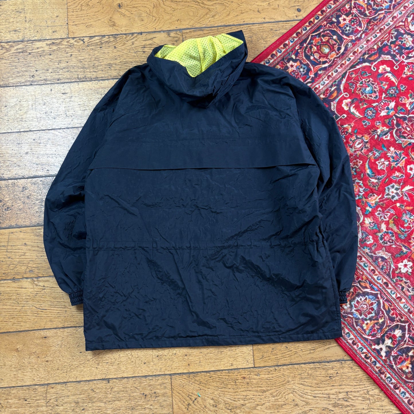 Vintage Reebok Black Parka Jacket - L