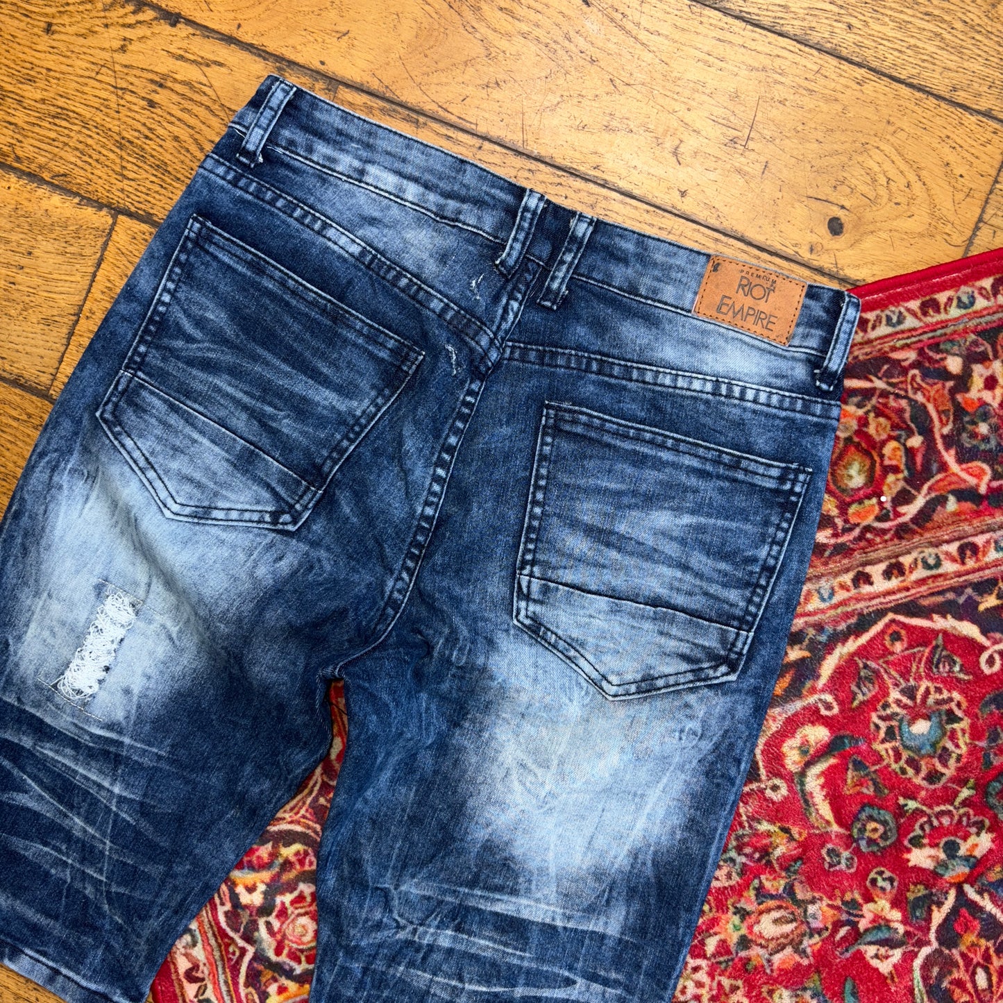 Vintage Blue Denim Shorts - 32