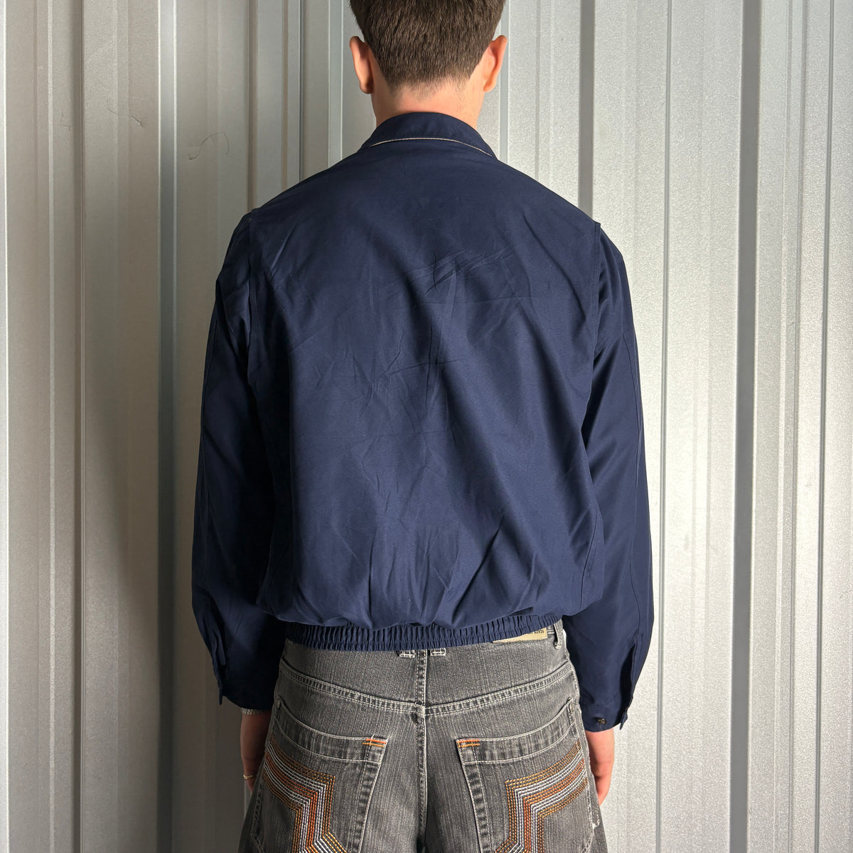 Vintage Ralph Lauren Navy Harrington Jacket - S