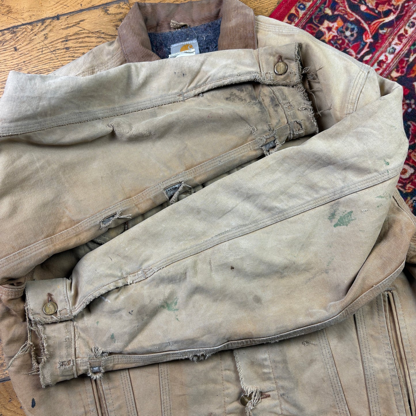 Vintage Carhartt Brown Western Trucker Workwear Jacket - M