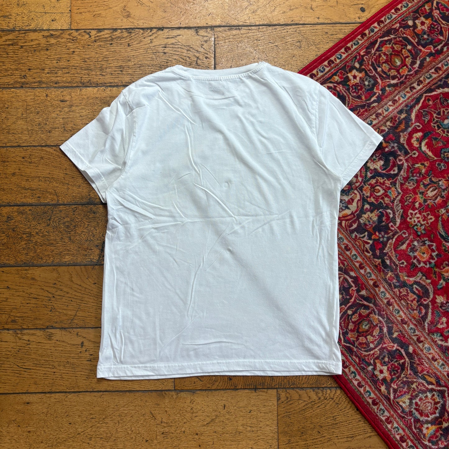 Vintage Ed Hardy Y2K White Graphic T-Shirt - S