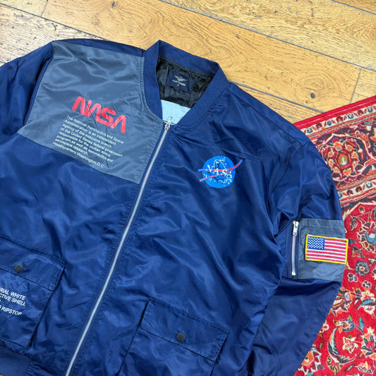 Vintage NASA Navy MA-1 Bomber Jacket - XL