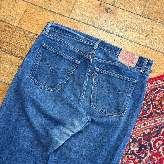 Vintage Levis 522 Slim Blue Denim Jeans - 38R