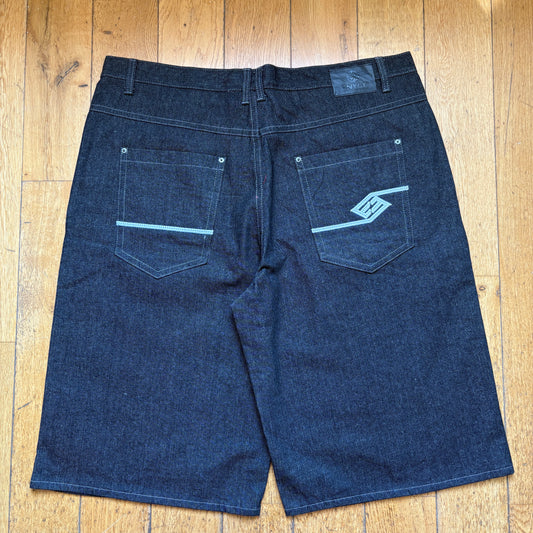 Vintage Enyce Embroidered Black Hip Hop Baggy Shorts Jorts - 46
