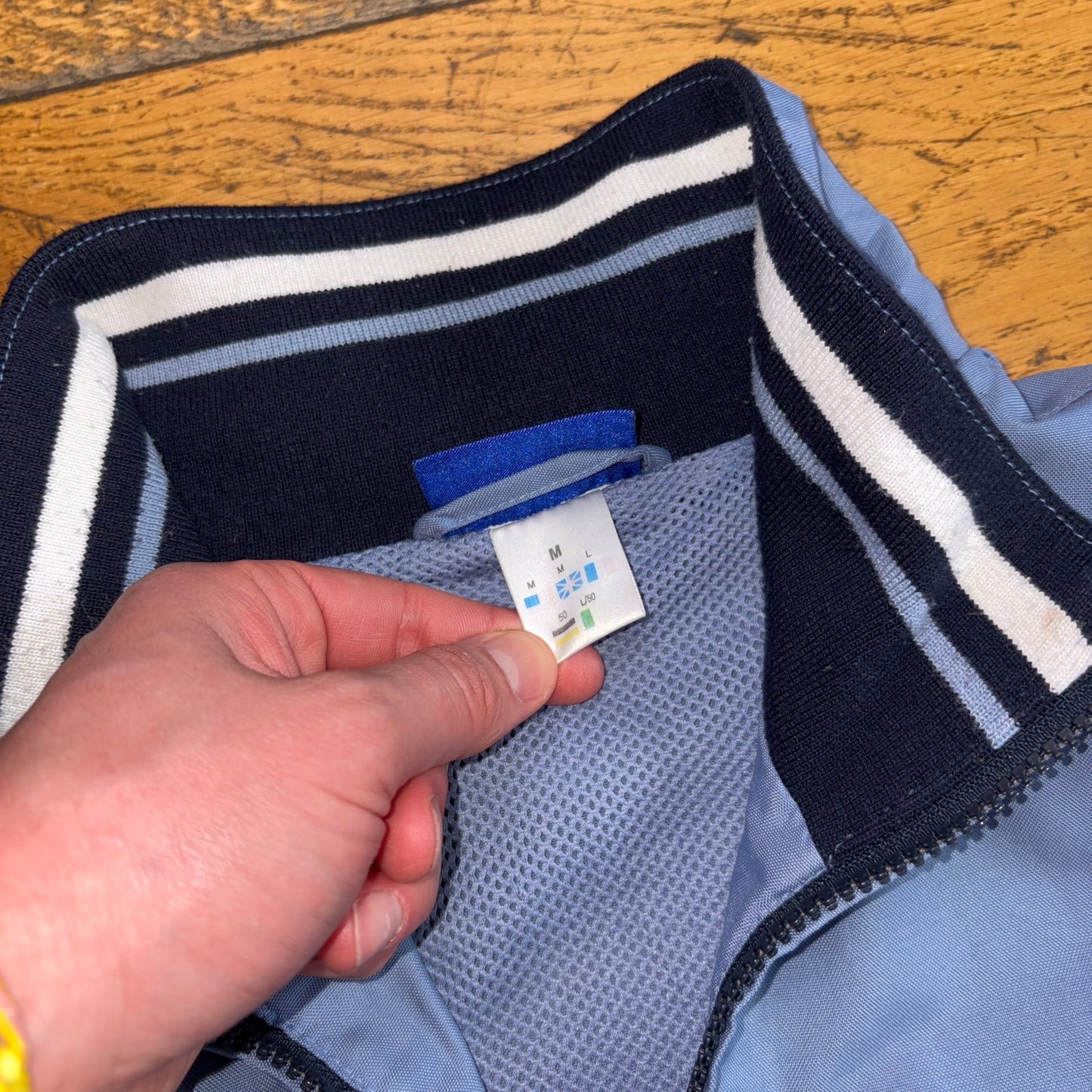 Vintage Reebok Blue Tracksuit Track Shell Windbreaker Jacket - M