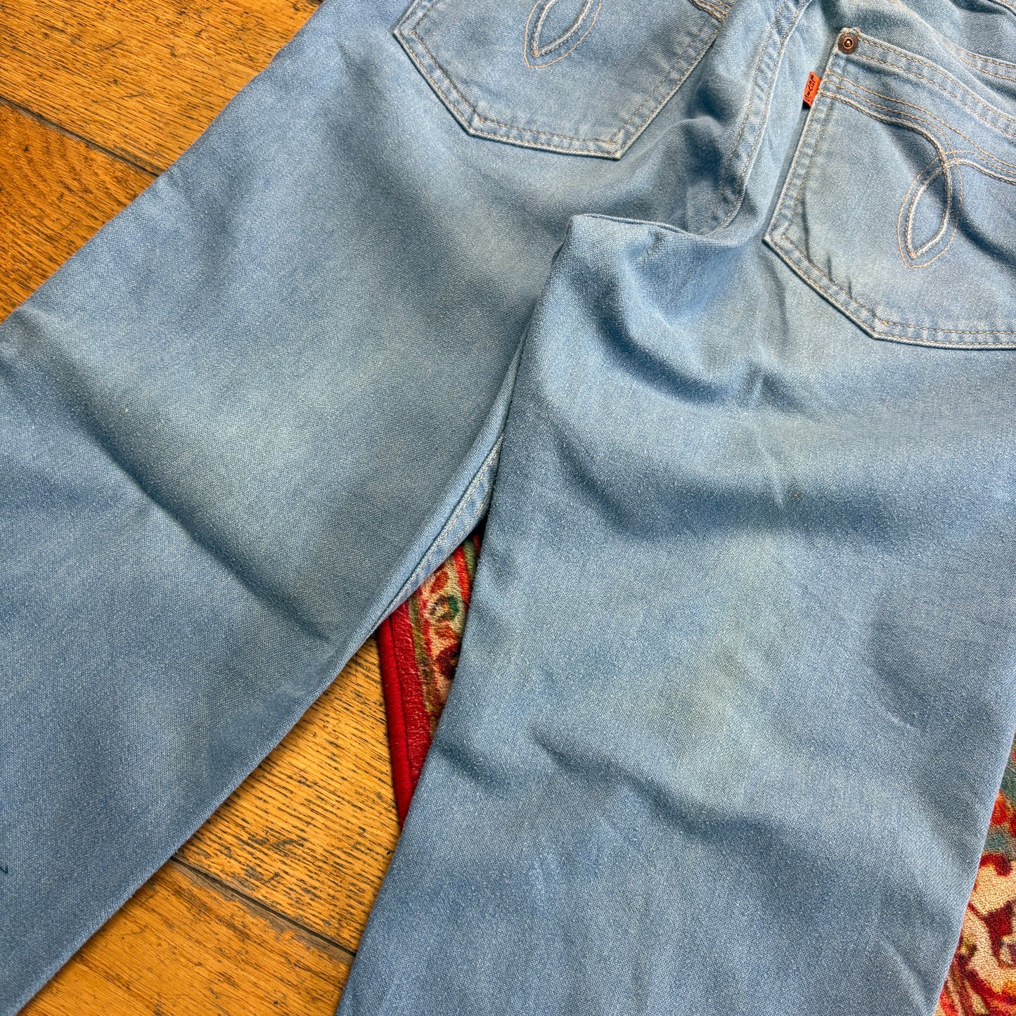 Vintage 80s Levis Orange Tab Action Jeans Straight Blue Denim Jeans - 28R