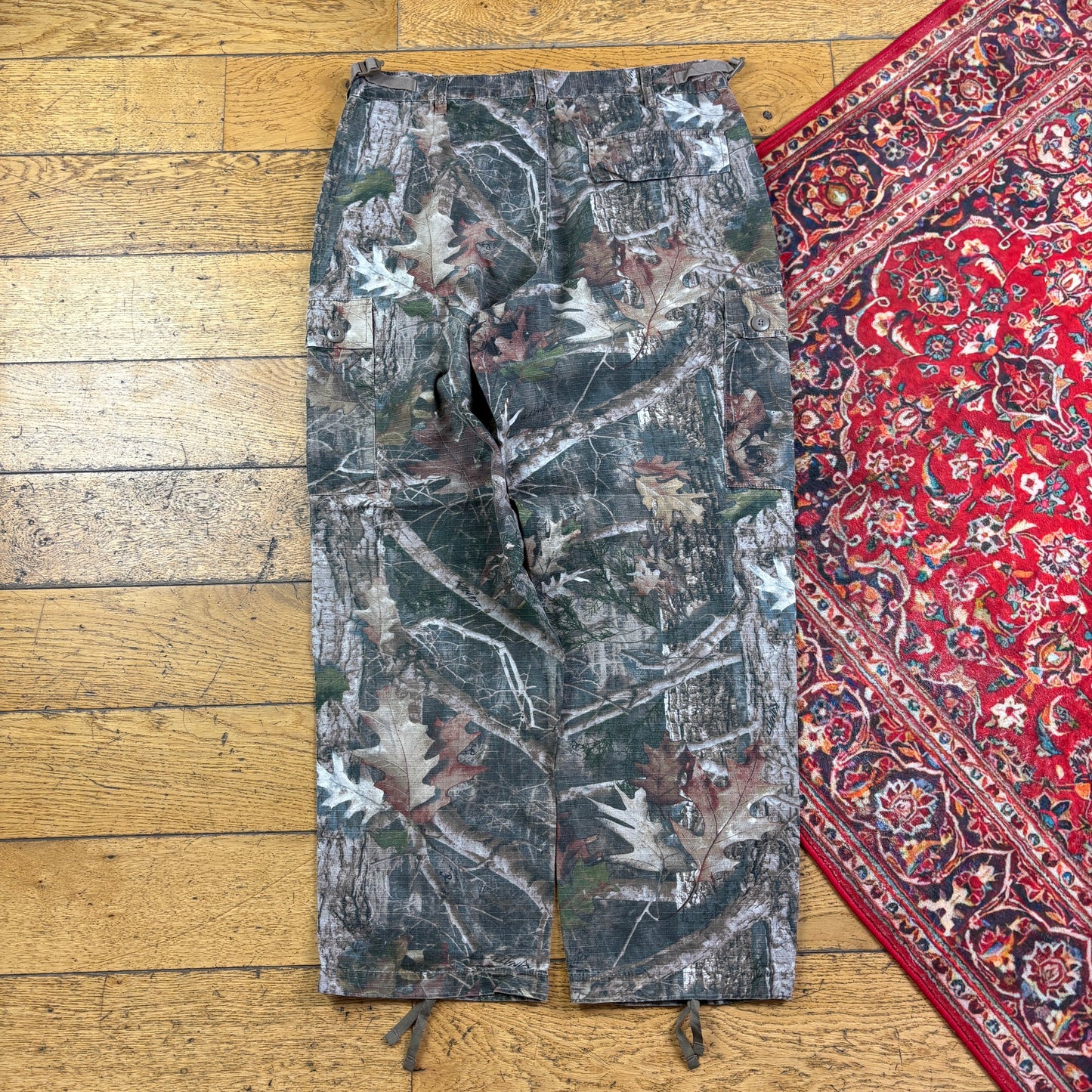 Vintage Real Tree Camo Green Hunting Workwear Trousers - 34