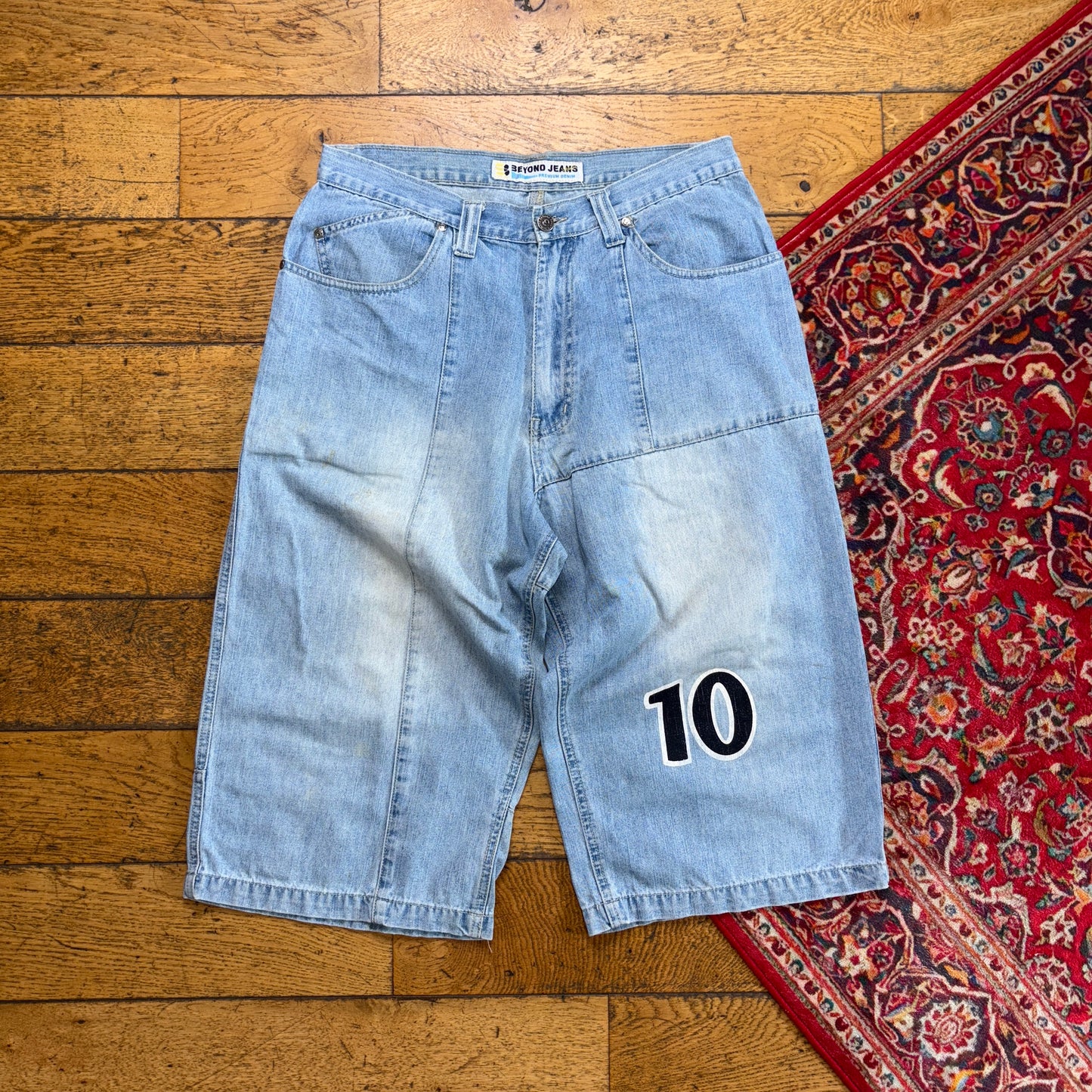 Vintage Beyond Hip Hop Blue Baggy Shorts Jorts - 34