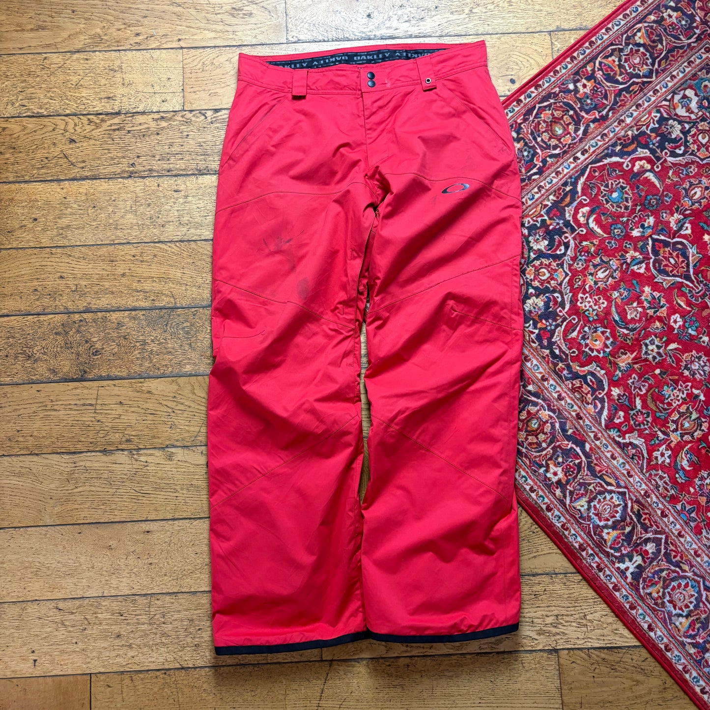 Vintage Oakley Red Ski Baggy Salopettes Trousers - L