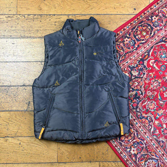 Vintage Oneill Surfwear Grey Womens Gilet Puffer Jacket - Size 8/10