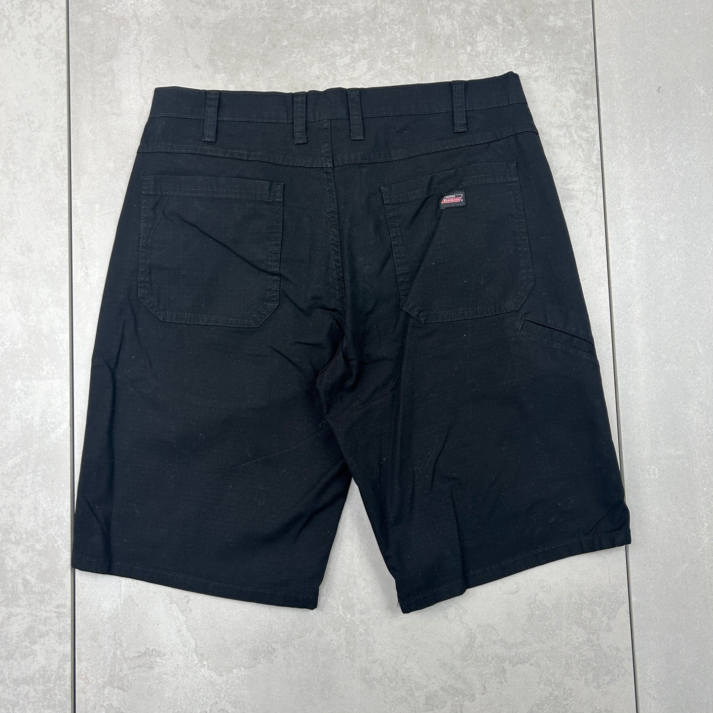 Vintage Dickies Workwear Carpenter Black Baggy Shorts - 34
