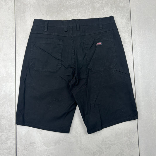 Vintage Dickies Workwear Carpenter Black Baggy Shorts - 34