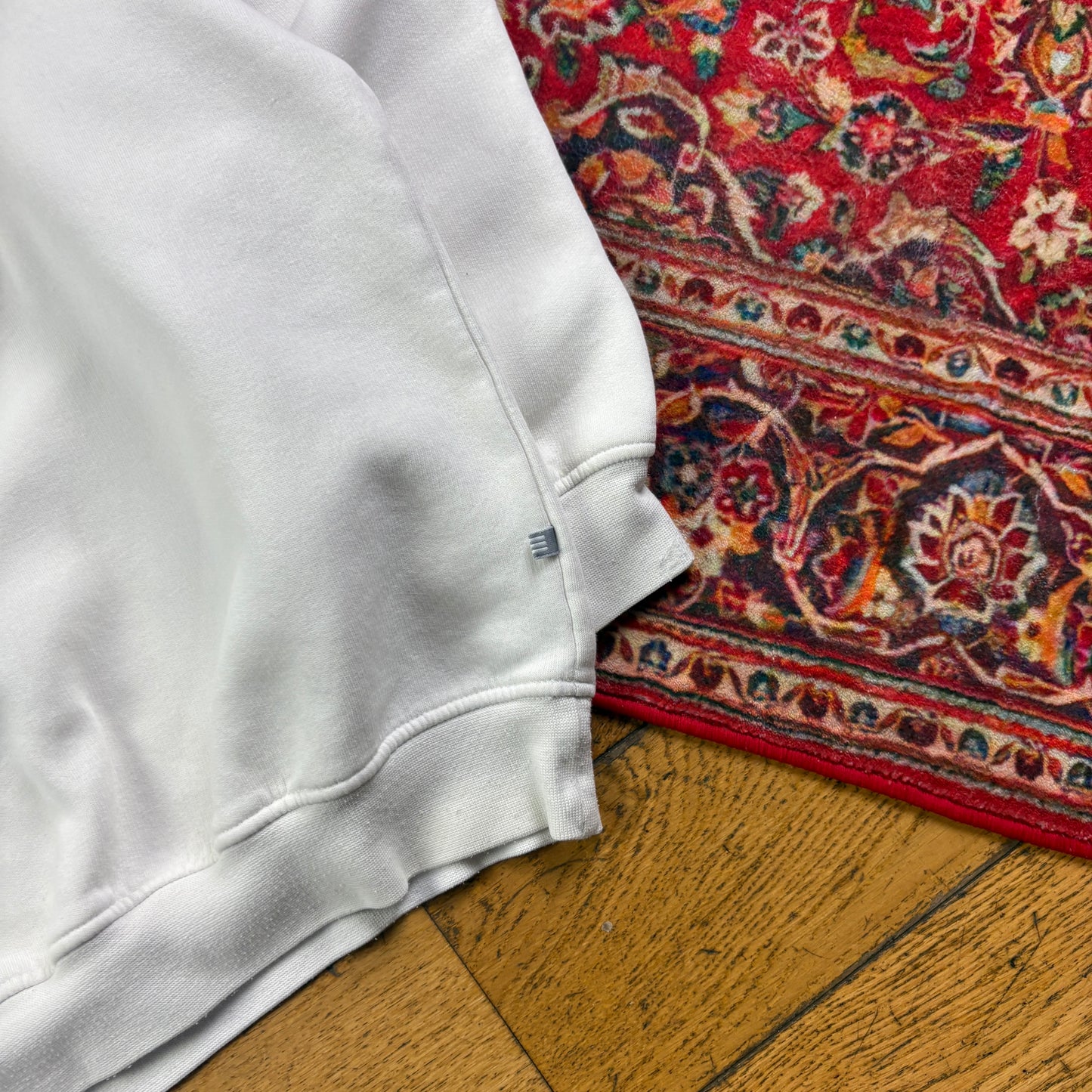 Vintage 90s Adidas White Embroidered Sweatshirt - XL