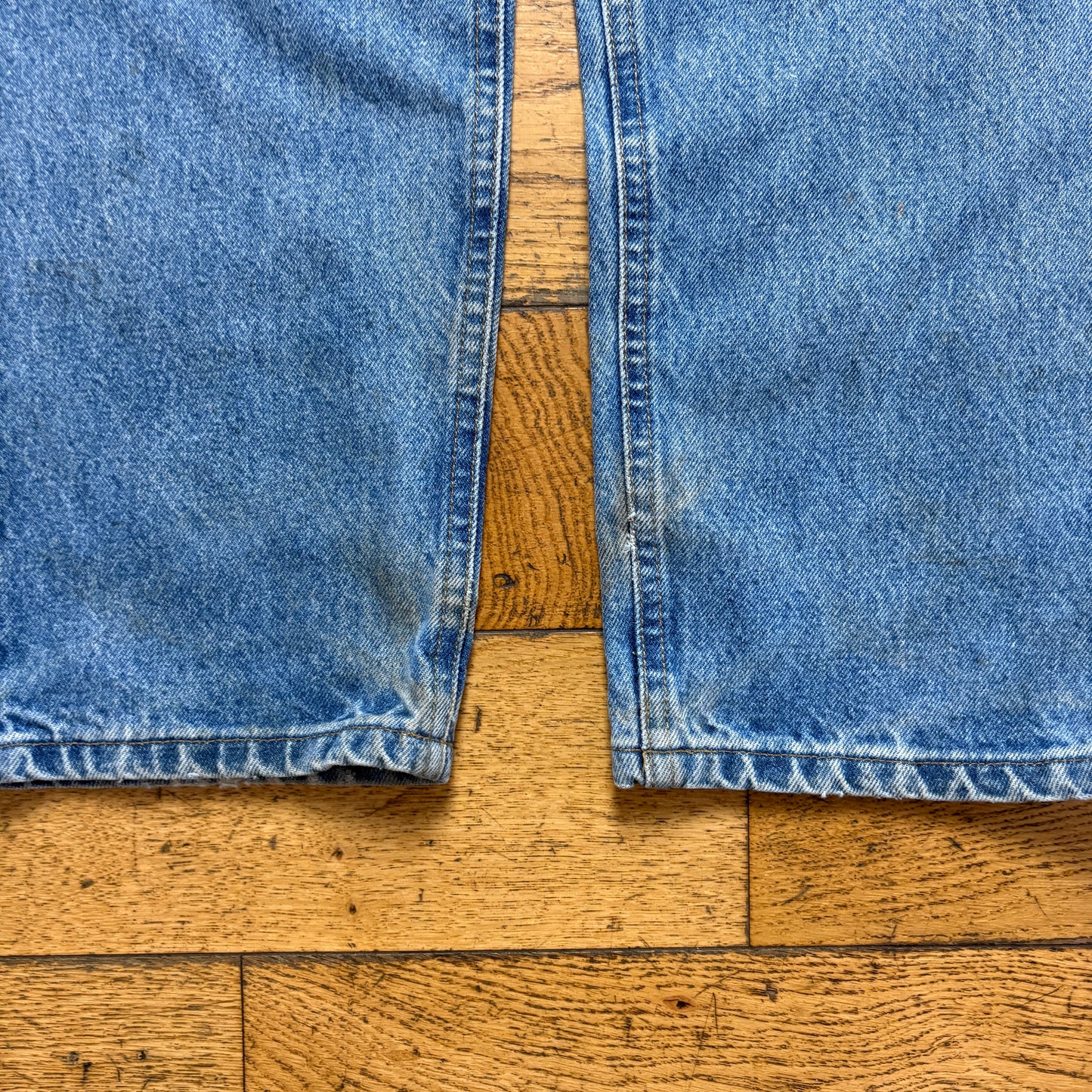 Vintage Carhartt Workwear Carpenter Baggy Blue Jeans - 38S
