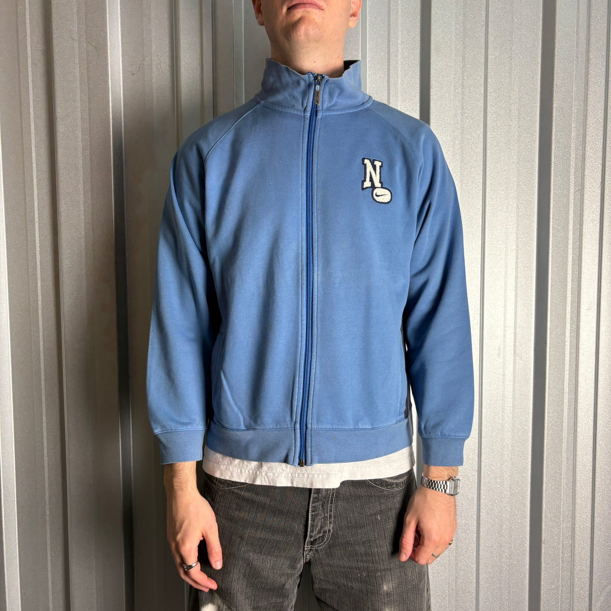 Vintage Nike Blue 00s Y2K Womens Tracksuit Track Jacket - XL