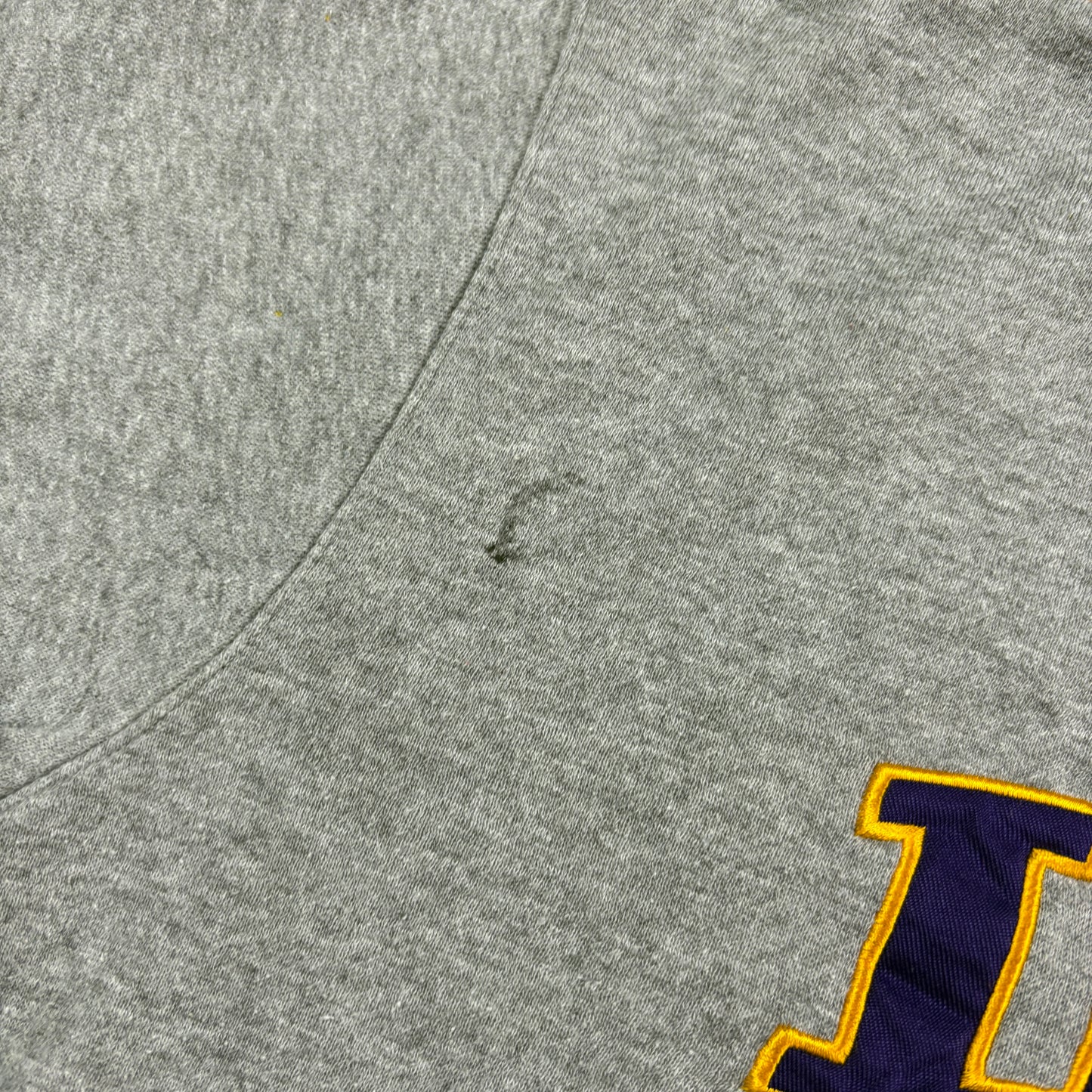Vintage Nike LSU Grey American College Embroidered Sweatshirt - M