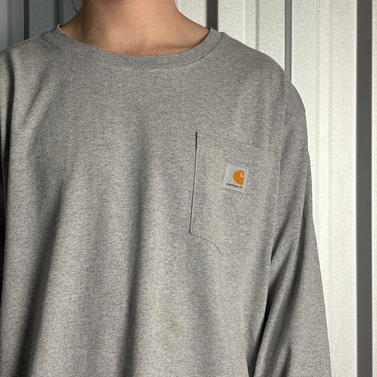 Carhartt Guinness Grey Long Sleeve Pocket T-Shirt - XL