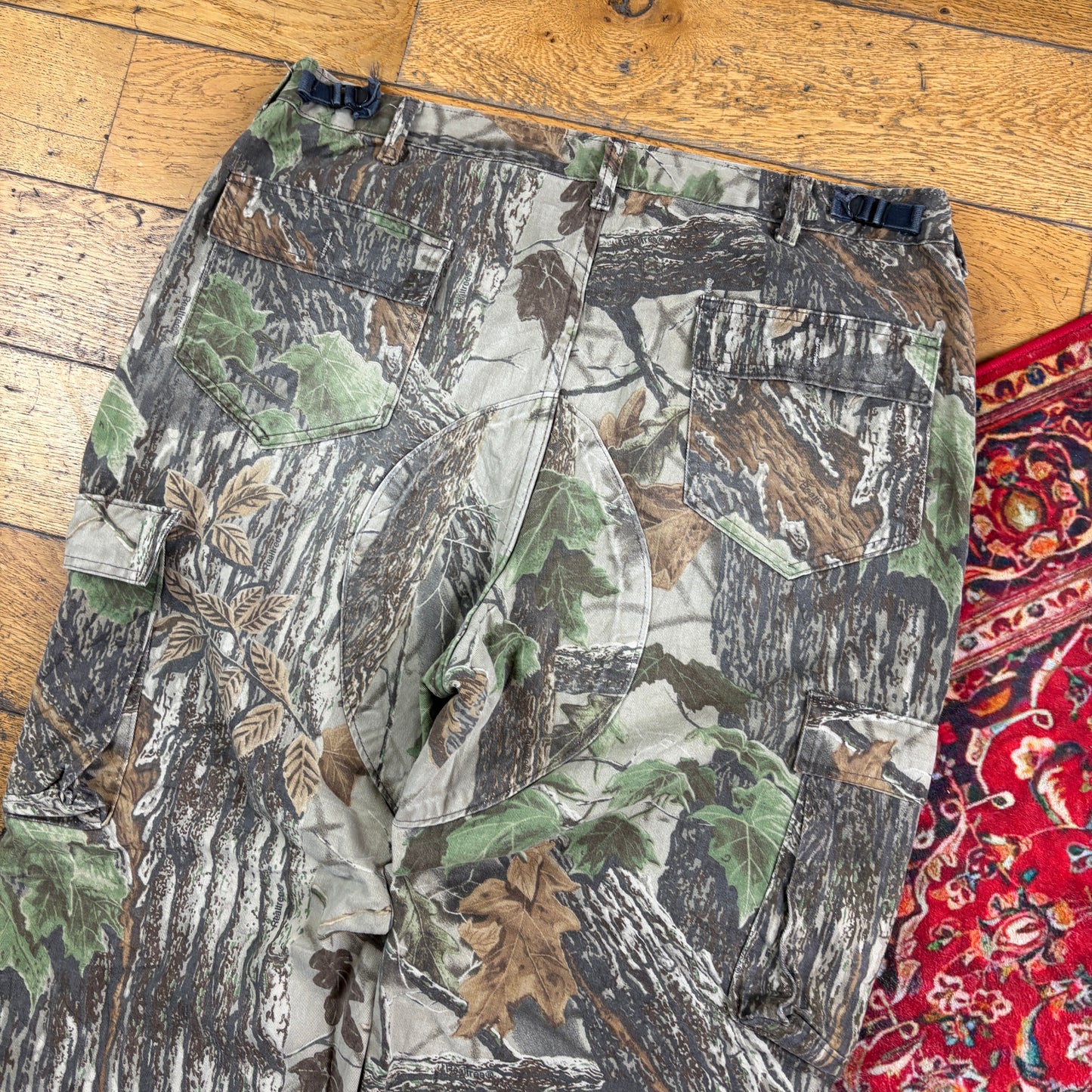 Vintage Real Tree Camo Green Hunting Workwear Trousers - 38