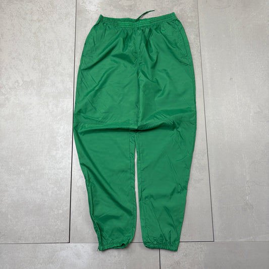Vintage Nike Green Baggy Tracksuit Sweatpants Track Pants Bottoms - L