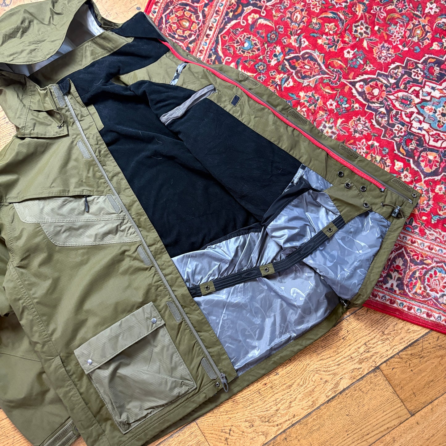 Vintage Oakley Green Ski Technical Jacket Coat - L