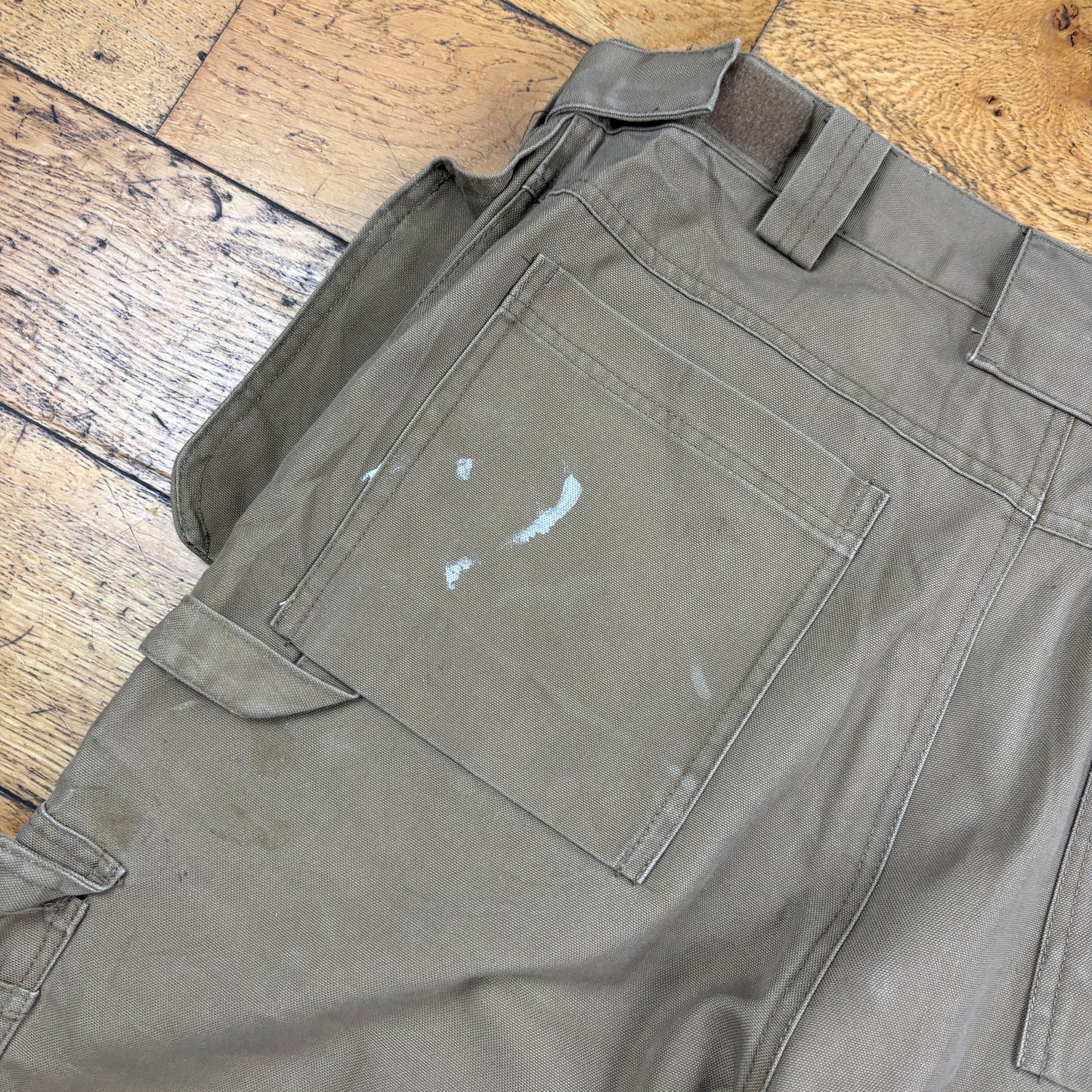 Vintage Dickies Brown Workwear Carpenter Baggy Trousers - 38