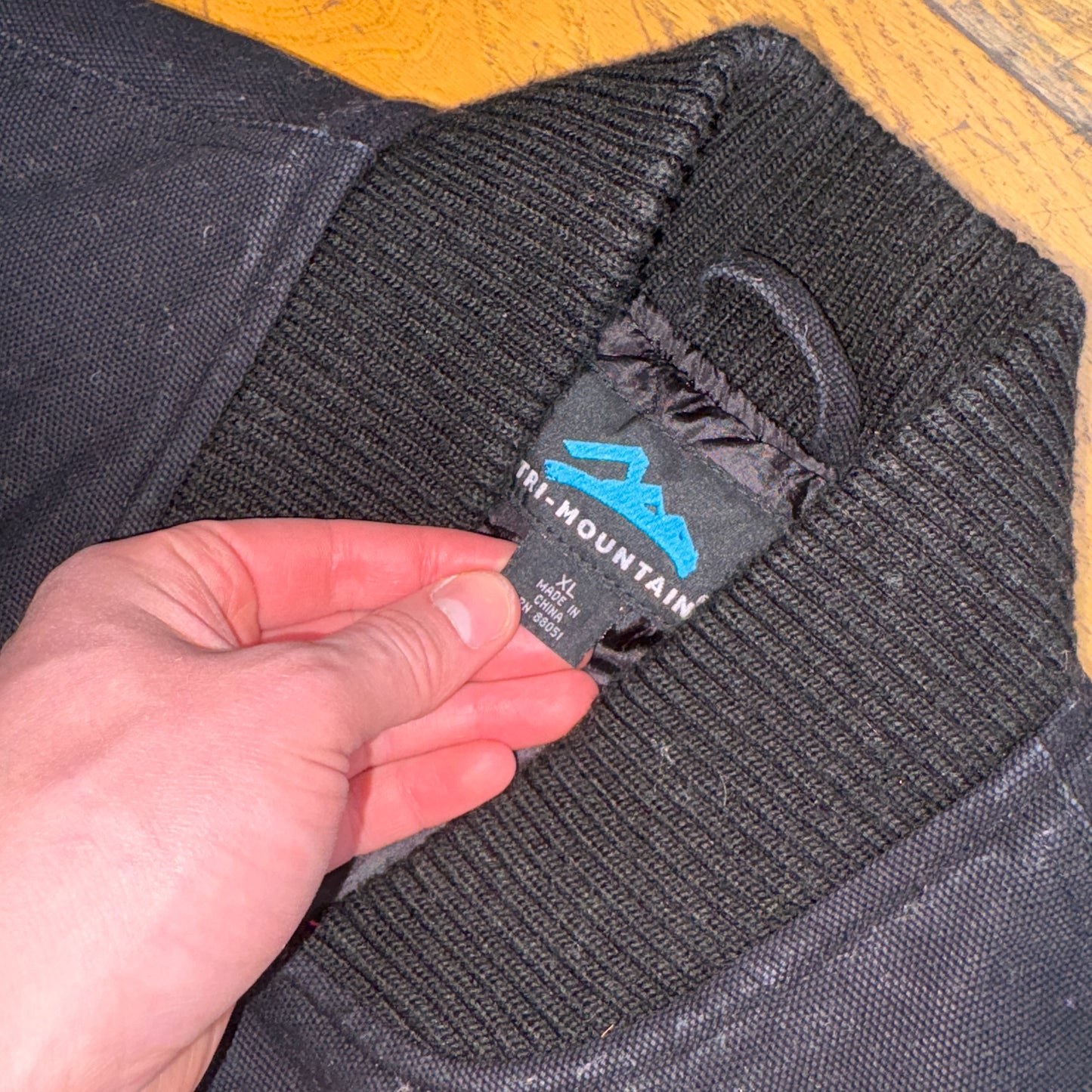 Vintage Black Workwear Gilet Vest - XL