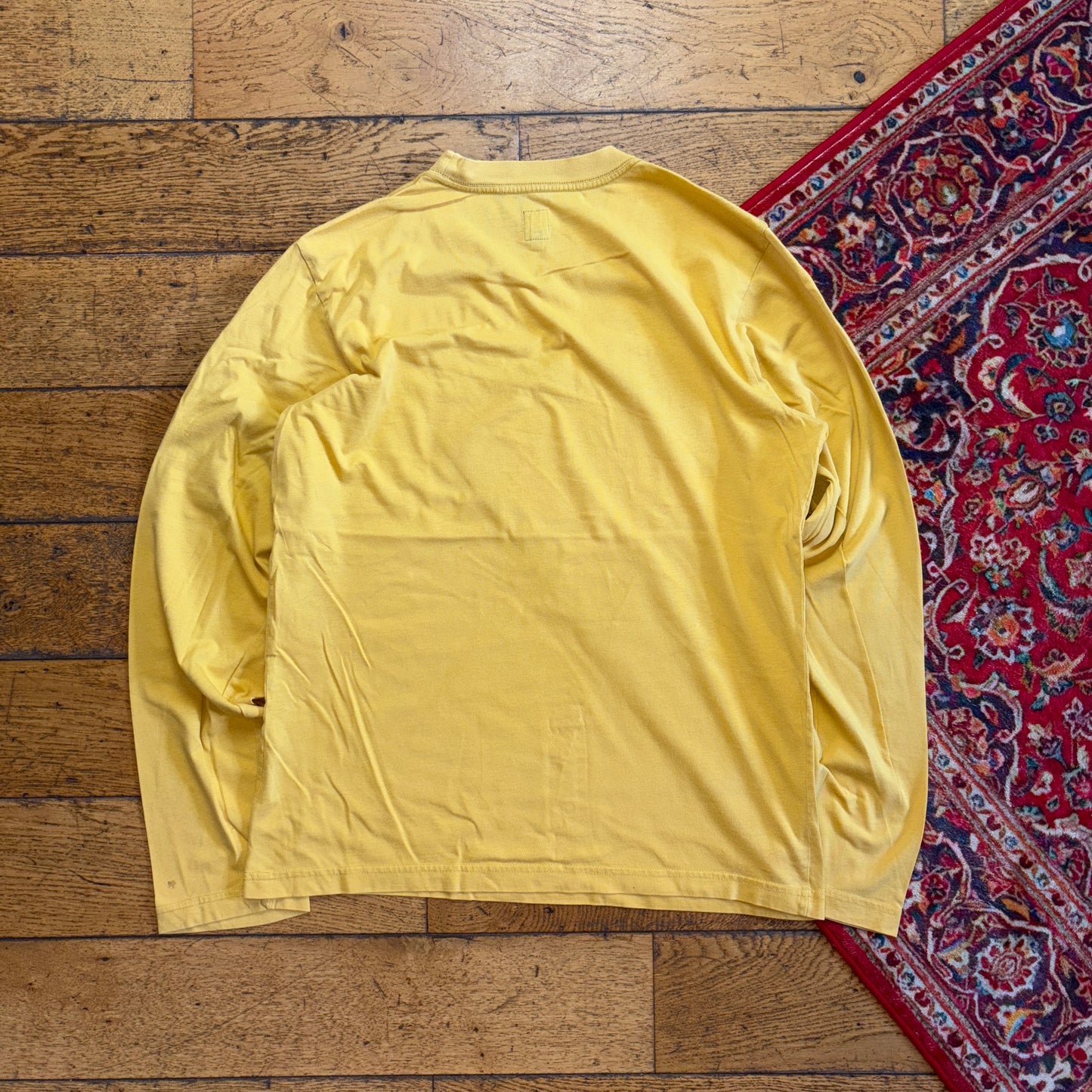 Vintage Energie Yellow Long Sleeve Skate Graphic T-Shirt - S