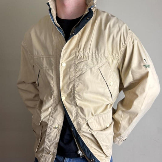 Vintage Trussardi Cream Workwear Chore Utility Jacket - XL