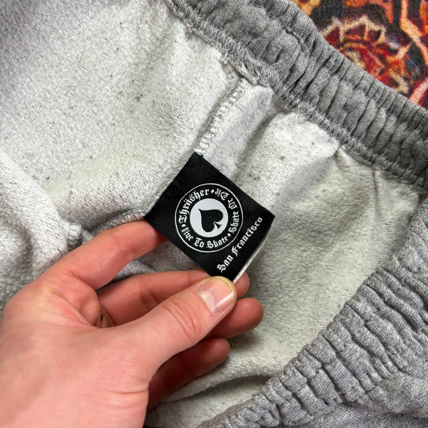 Thrasher Flames Grey Baggy Sweatpants Joggers - 32